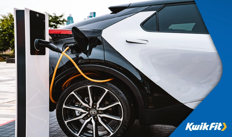 ev plugged in to a slow charger